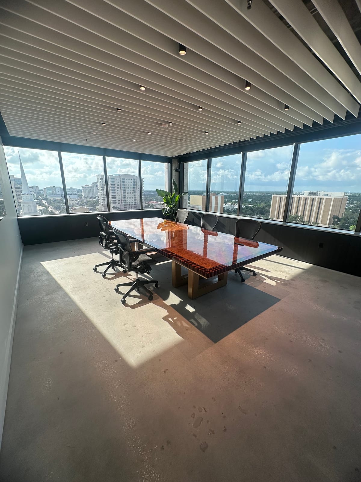 Burl-Figured Conference Table